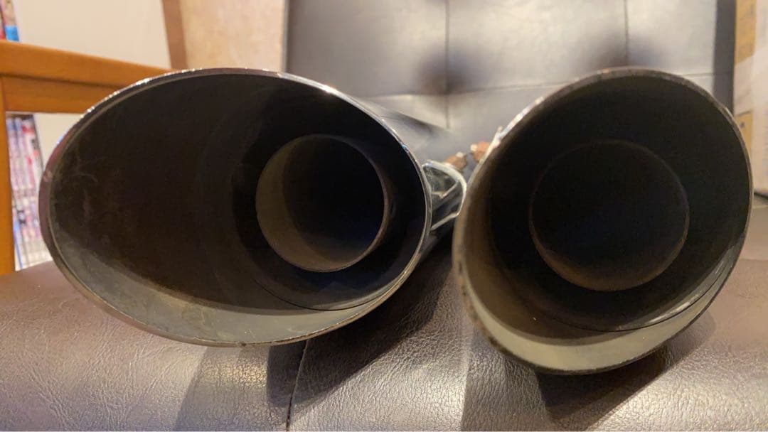 ネ申 ステンレス製クランプ式マフラー 2本セット