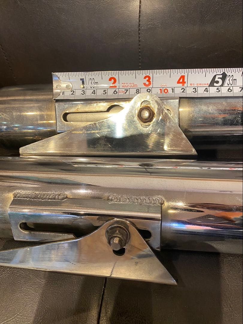 ネ申 ステンレス製クランプ式マフラー 2本セット