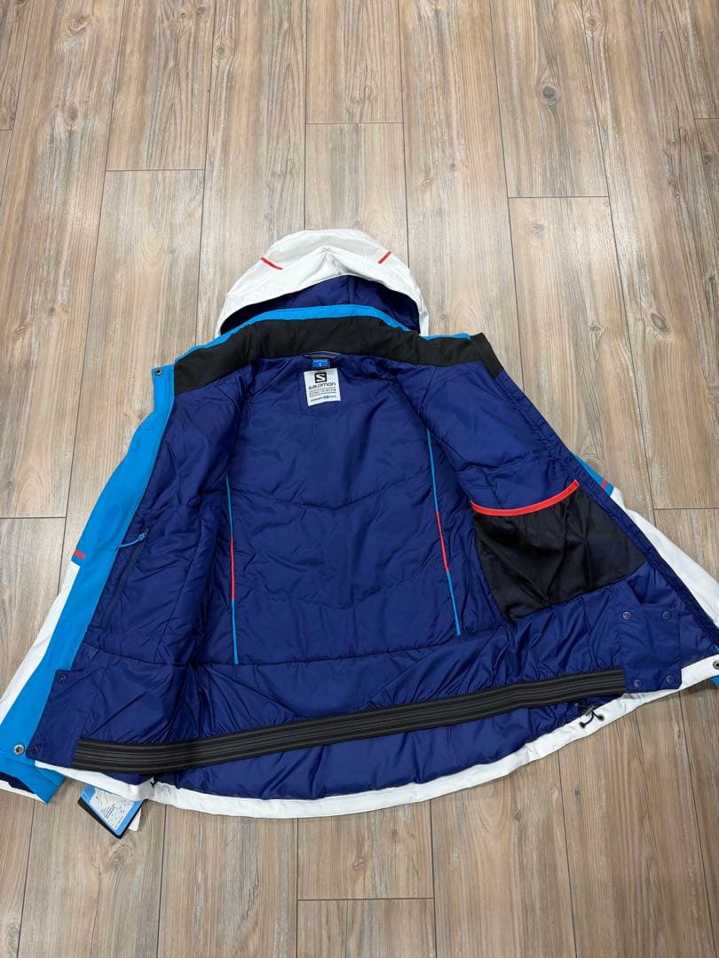 Salomon スキー用ジャケット Sサイズ 青/白. NEW