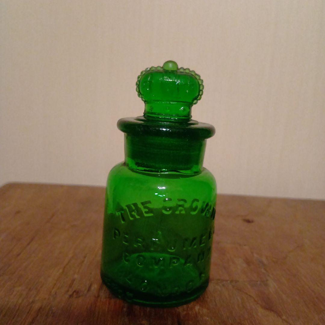 希少アンティーク　王冠　ガラス瓶　ザ・クラウン・パフューム・カンパニー　ロンドン