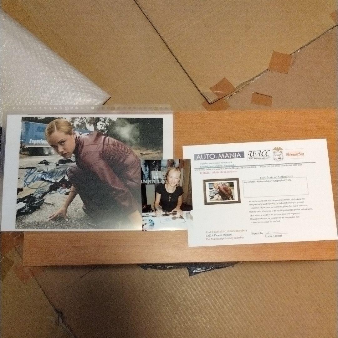 クリスタナ・ロ-ケン直筆サイン入り写真。