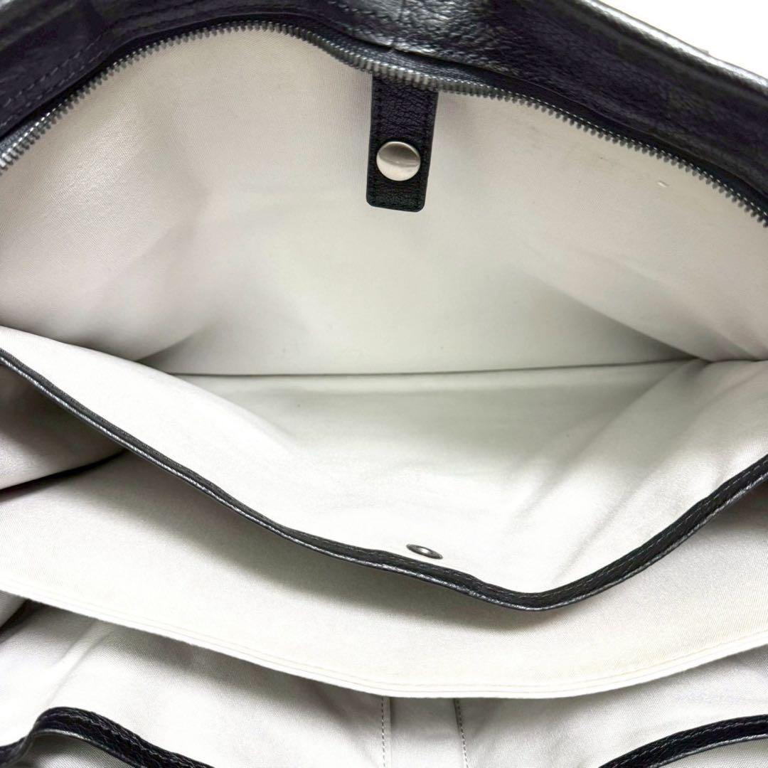 土屋鞄 アルマスバッファロー トートバッグ ビジネスバッグ メモ帳付 ブラック