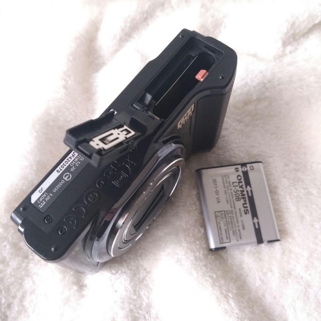 極美品 動作確認済 OLYMPUS デジカメ SZ-20 ブラック
