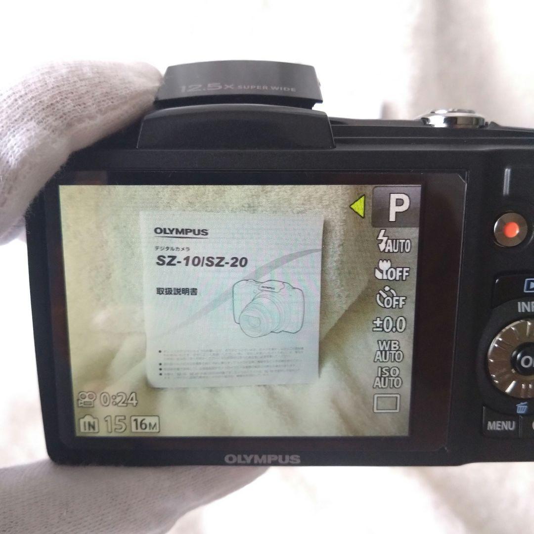 極美品 動作確認済 OLYMPUS デジカメ SZ-20 ブラック