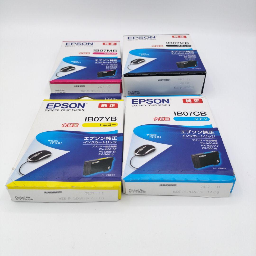 EPSON 純正インクカートリッジIB07 4色セット