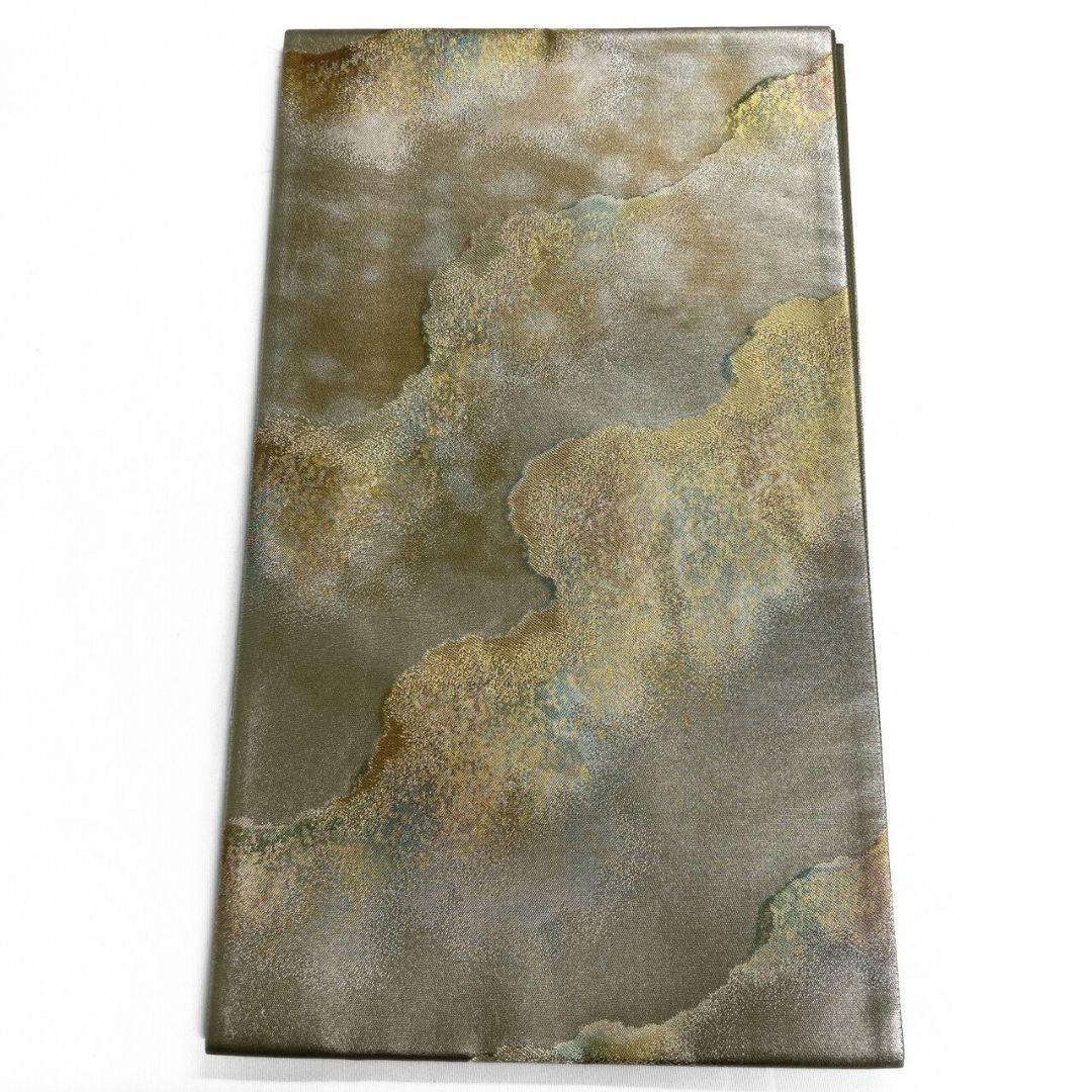 ブランド帯　道長取り　霞　金糸　袋帯　着物　104a p