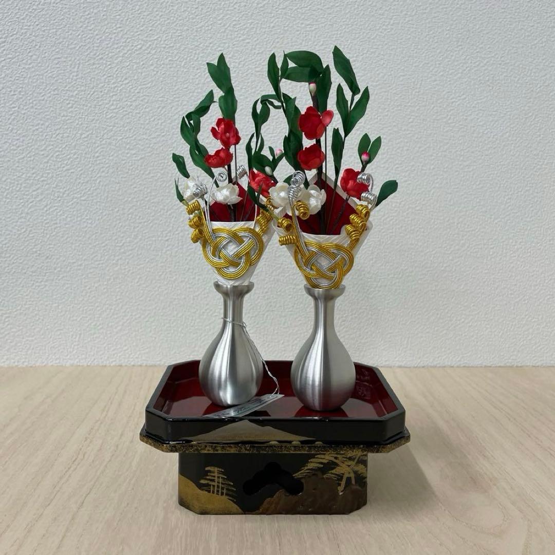 御雛人形　桃の節道具　雛道具　中金山水40号