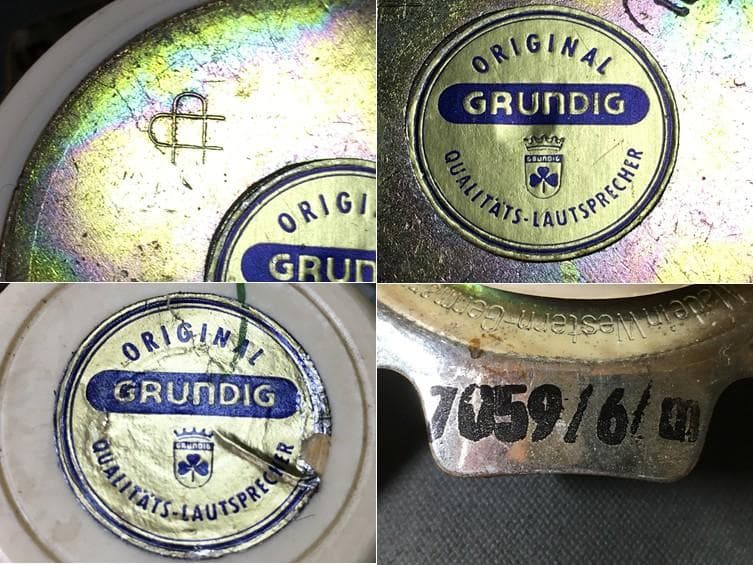 西独 Grundig ビンテージアドオン大型ツィータ 7059-6システム ペア