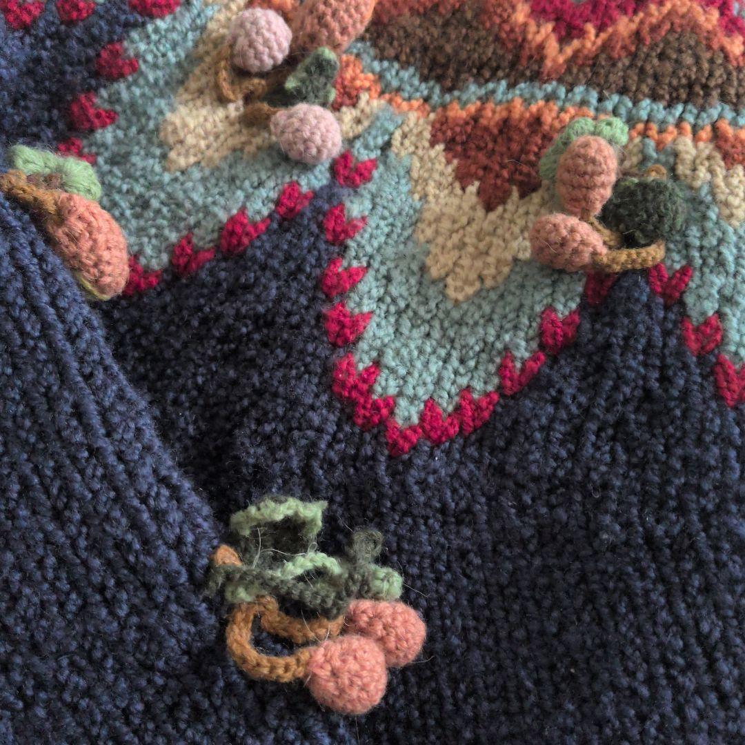 イ*ン様 KANEKO ISAO カネコイサオ モチーフ付カーディガン