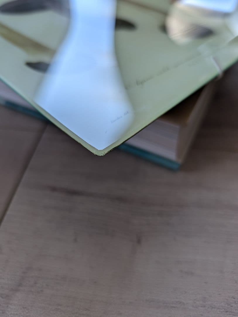 ジョンデリアン　デコパージュ　ガラスプレート　ハンガー付き