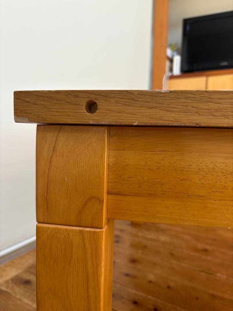 こたつテーブル　W120-180 高さ調節可能（6段階）伸長式（3段階）