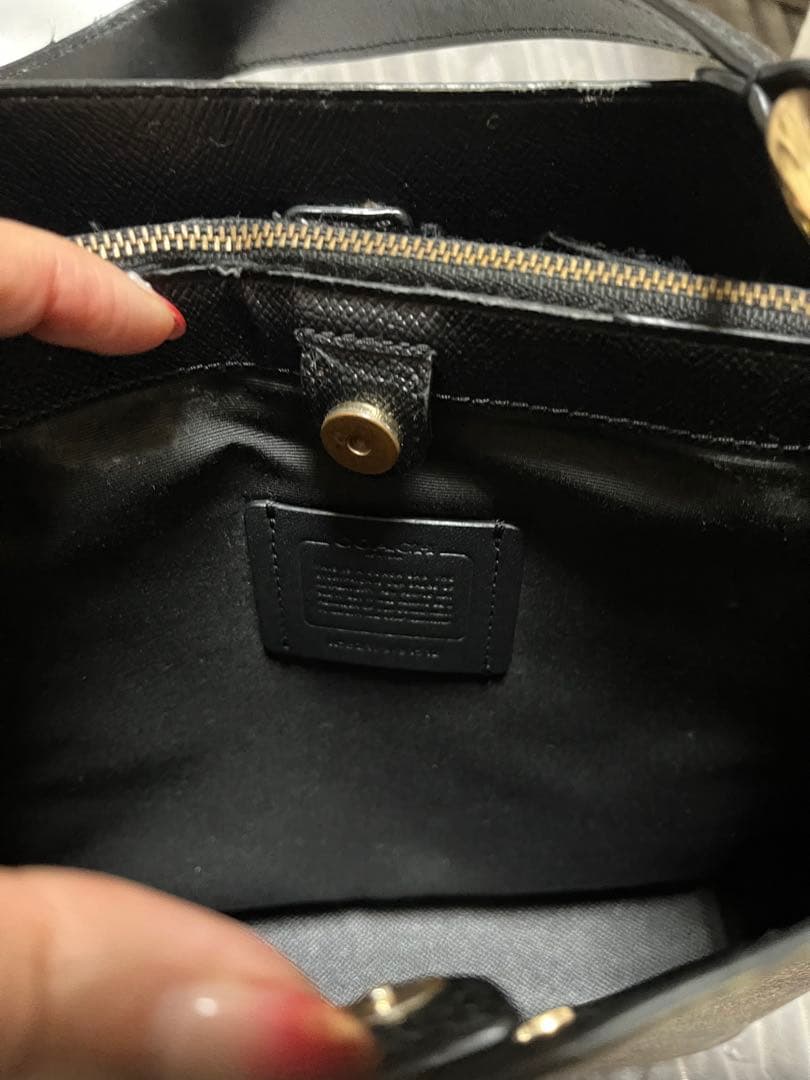 COACH ベージュ ショルダーバッグ 2点セット折り財布