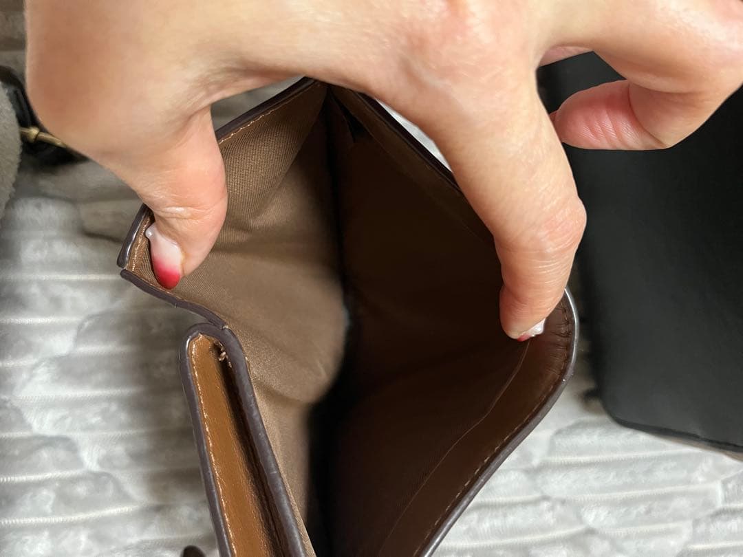 COACH ベージュ ショルダーバッグ 2点セット折り財布