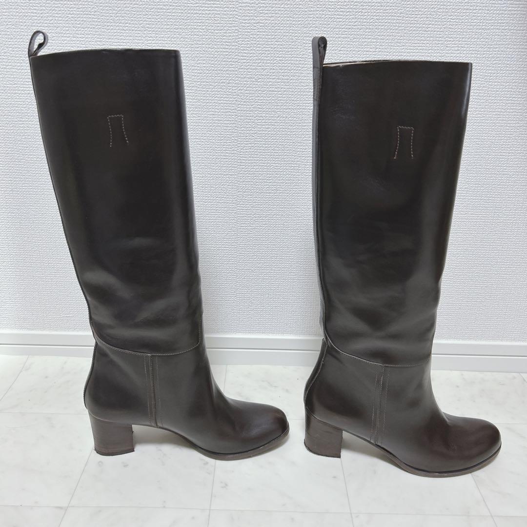 APC アーペーセー　ロングブーツ　子牛革　レザー 25cm