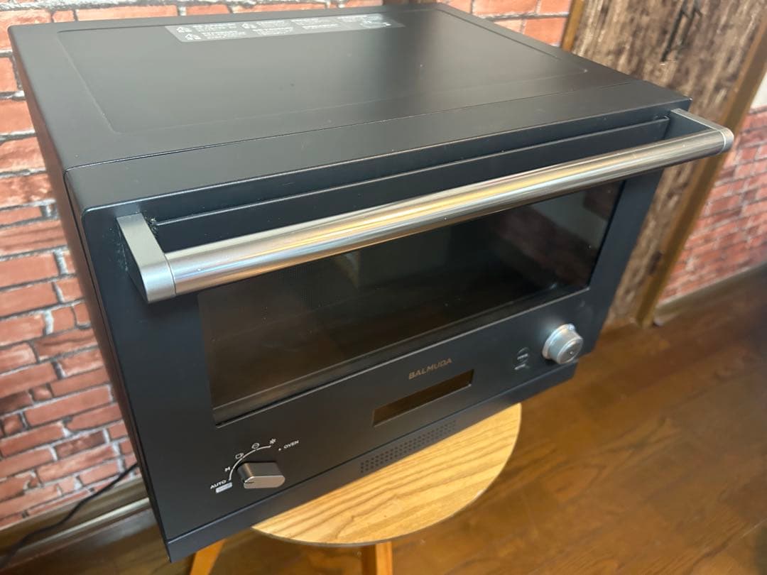 【うぃん】BALMUDA オーブンレンジ　K04A-BK 【ジャンク品】