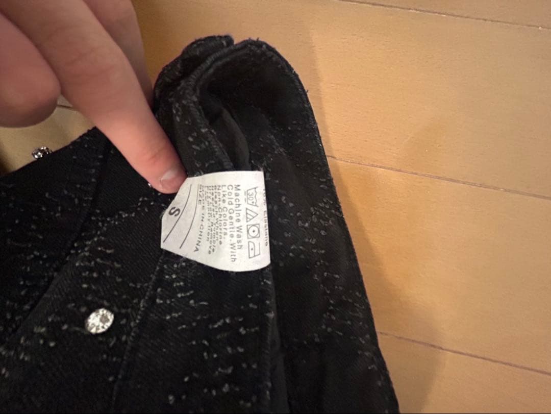 guapi風ブラックデニム