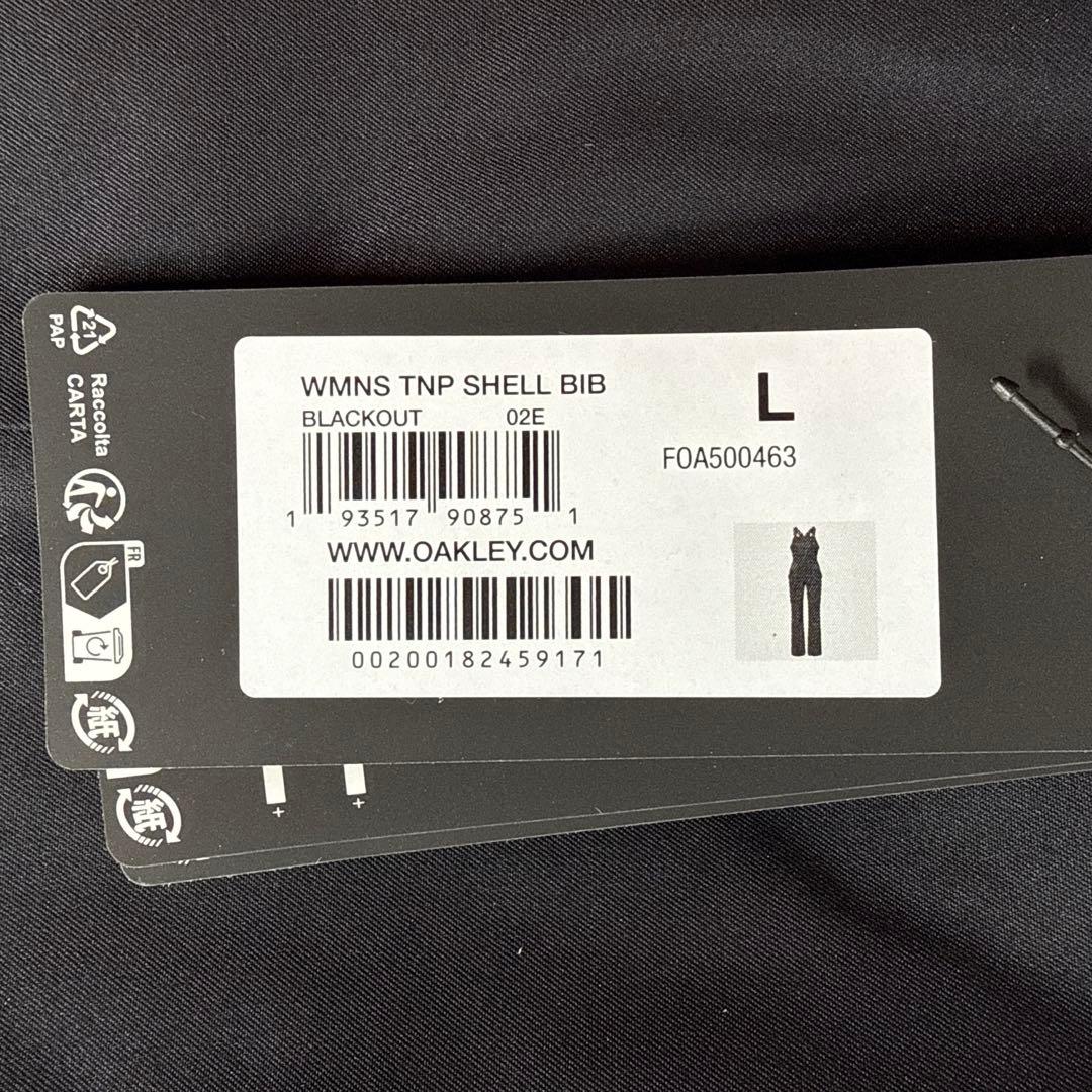新品 OAKLEY ブラック スノーボード オーバーオール XL