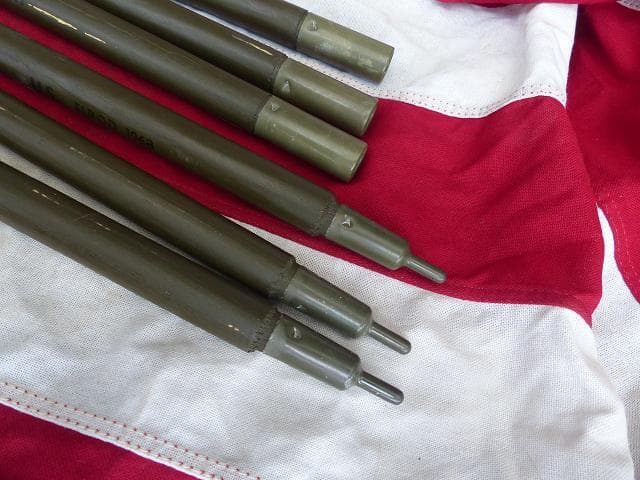 1968” 米軍実物 ナム戦 デッド!　テントポール　8本セット 軍幕 293