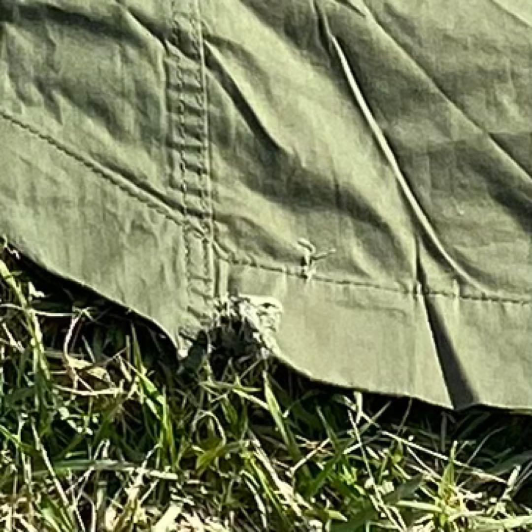 USパップテント②　アメリカ軍幕　米軍　ハーフシェルター２枚　ポール・ペグセット