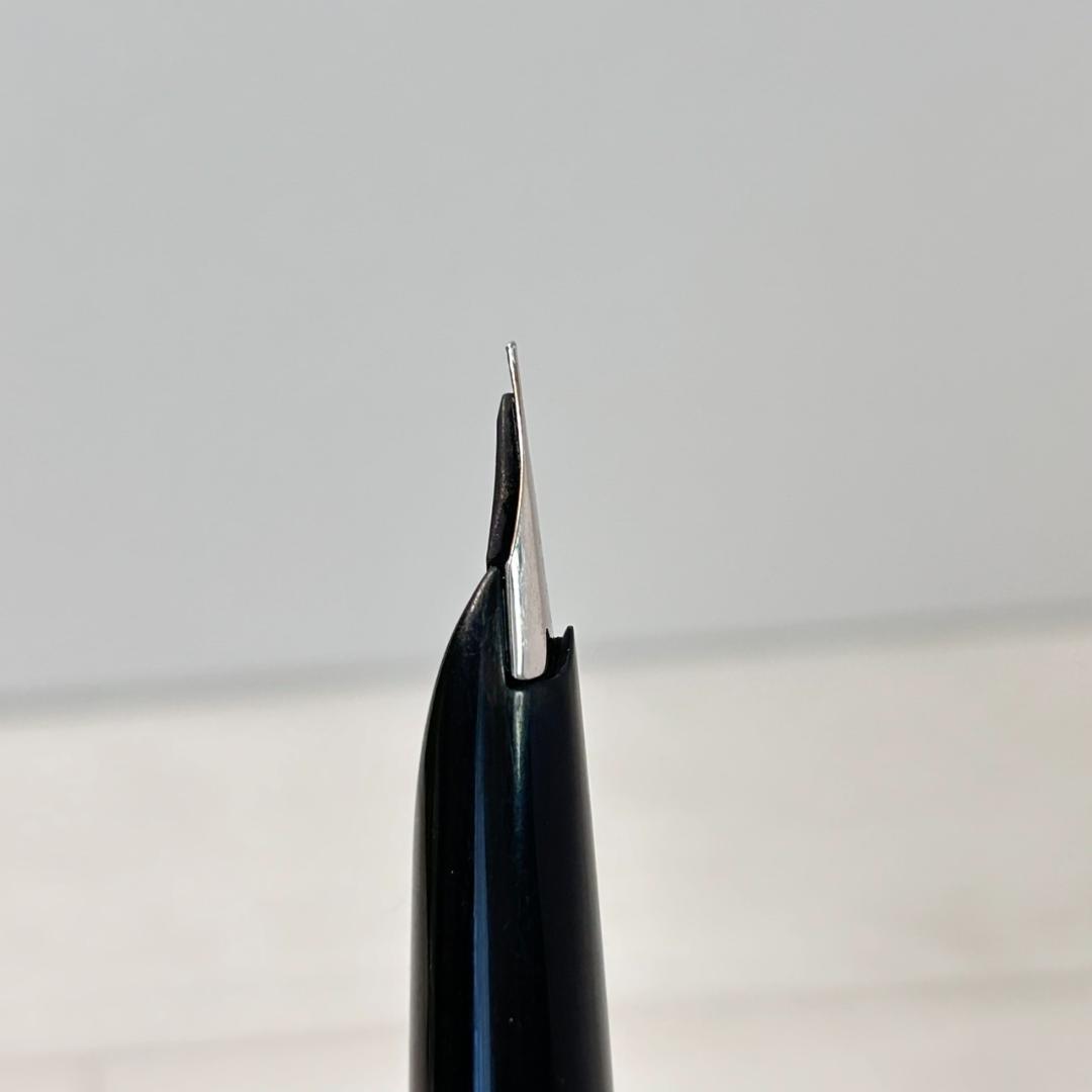 パイロット 万年筆 エリート シルバー格子キャップ 18K 細字 レア U124