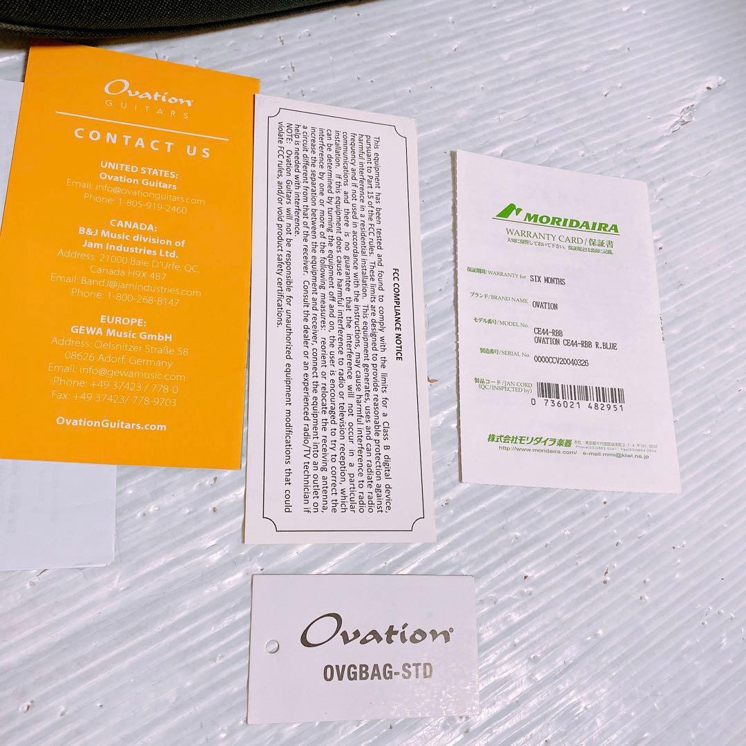 Ovation Celebrity CE44-RBB エレアコギター
