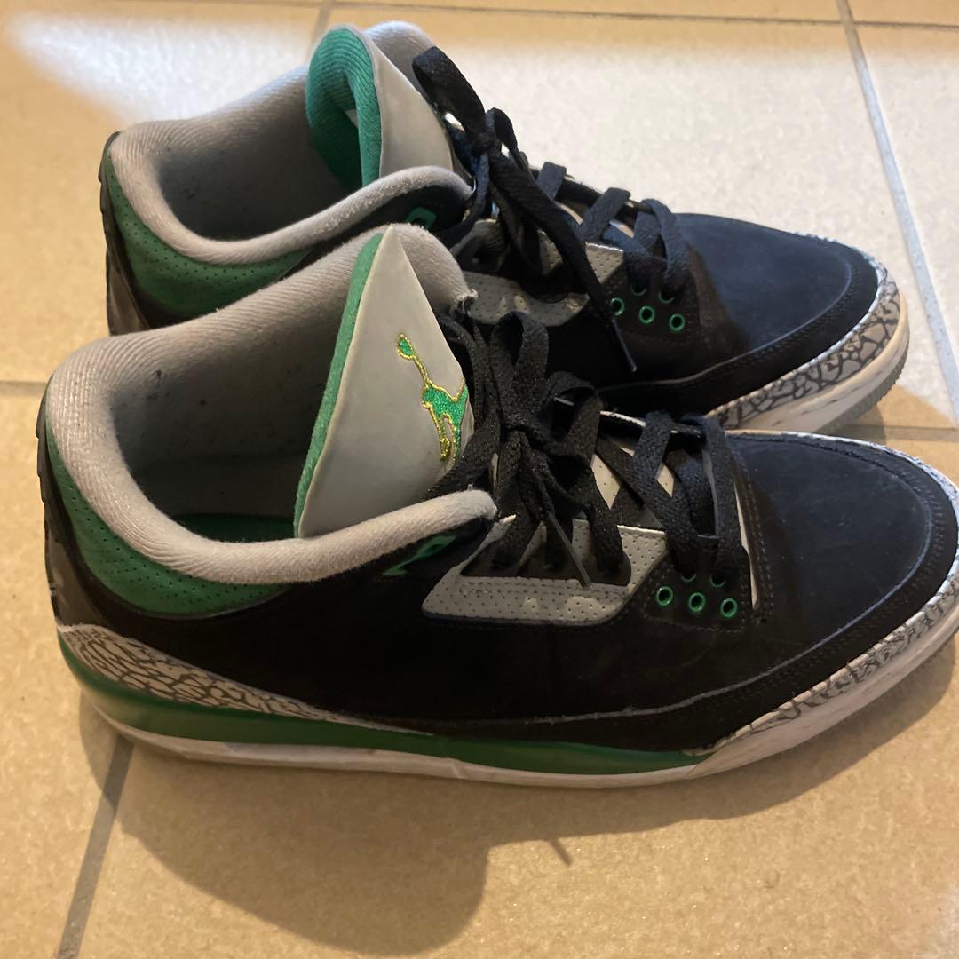シューズ(男性用) Nike Air Jordan 3 \"Pine Green\"