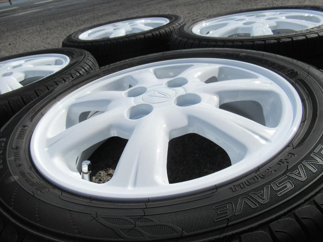 165/55R14 ダンロップ ダイハツ純正 ホワイト ムーブ ジーノ 手渡OK