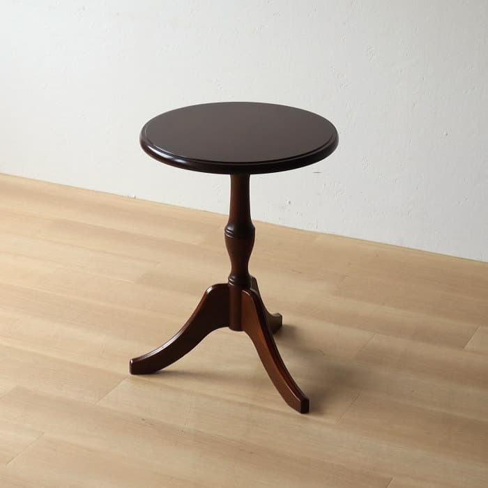 マルニ サイドテーブル 丸 レトロ 古家具 木製 カフェ 喫茶