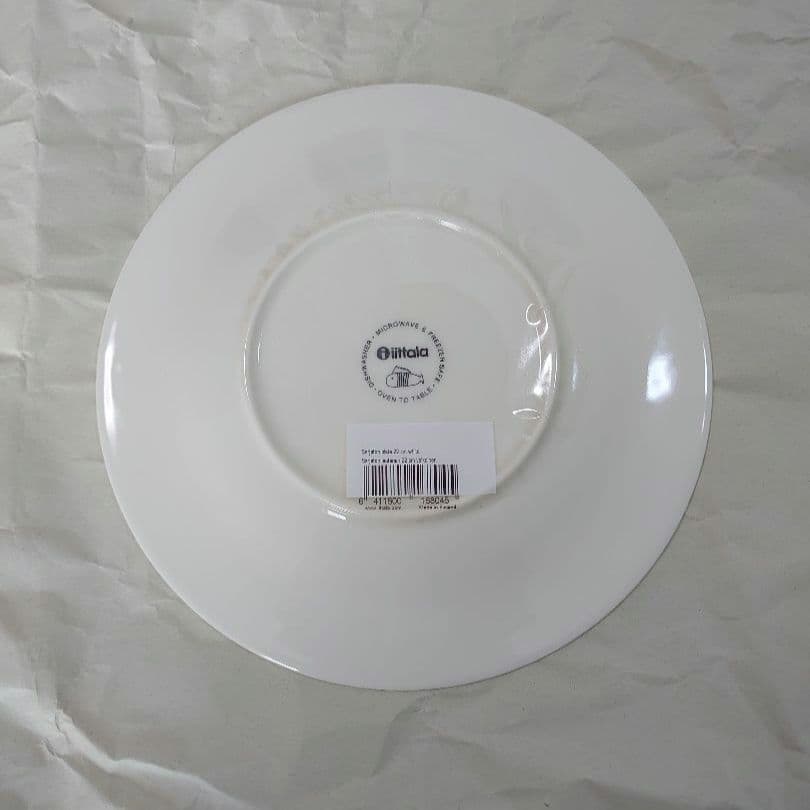 iitala サルヤトン プレート 22cm ホワイト 4枚 未使用品 廃盤