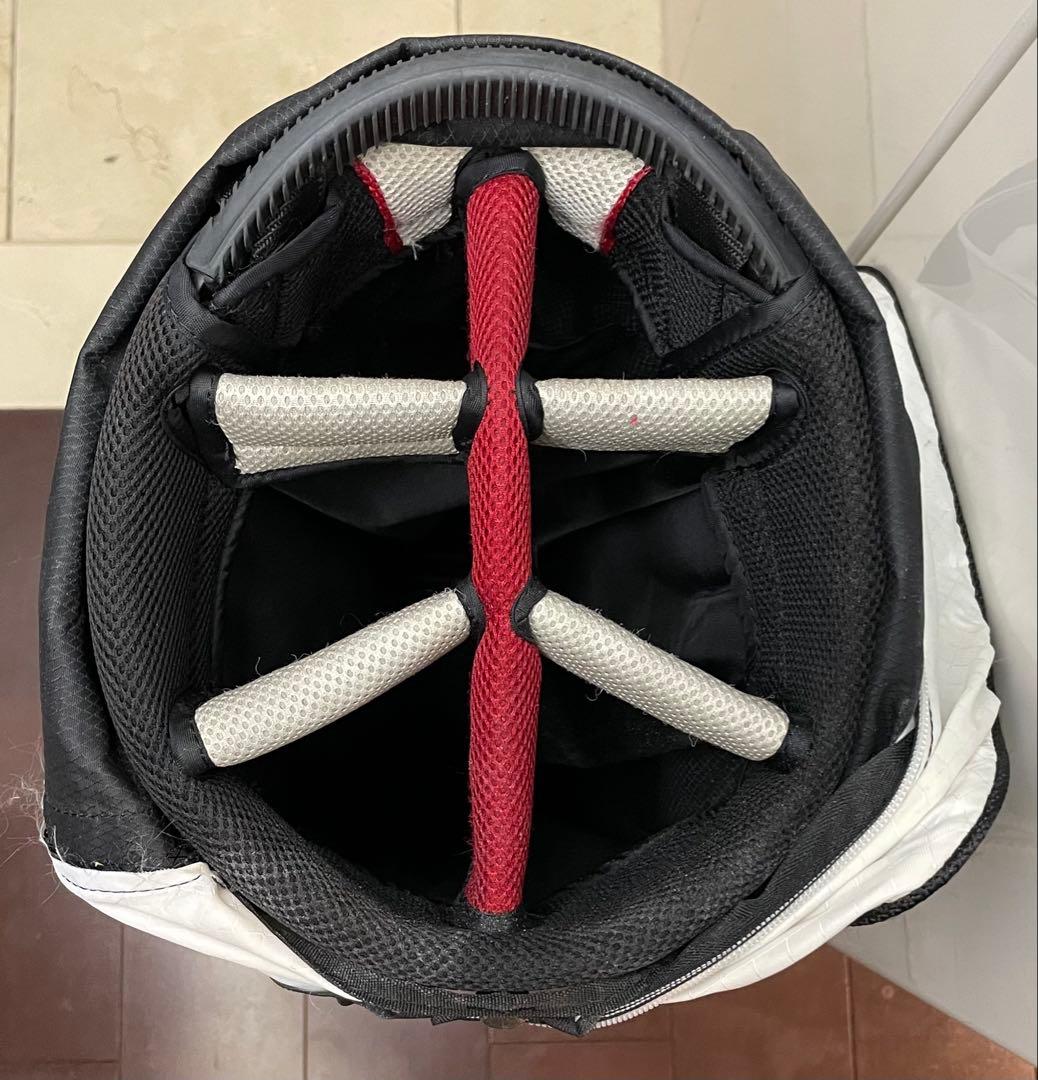 Titleist スタンドバッグ ホワイト/ブラック/レッド