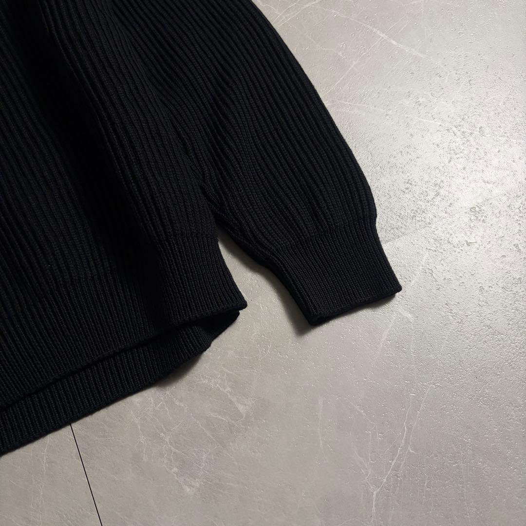 BATONER ブラック ニット　SIGNATURE CREW NECK