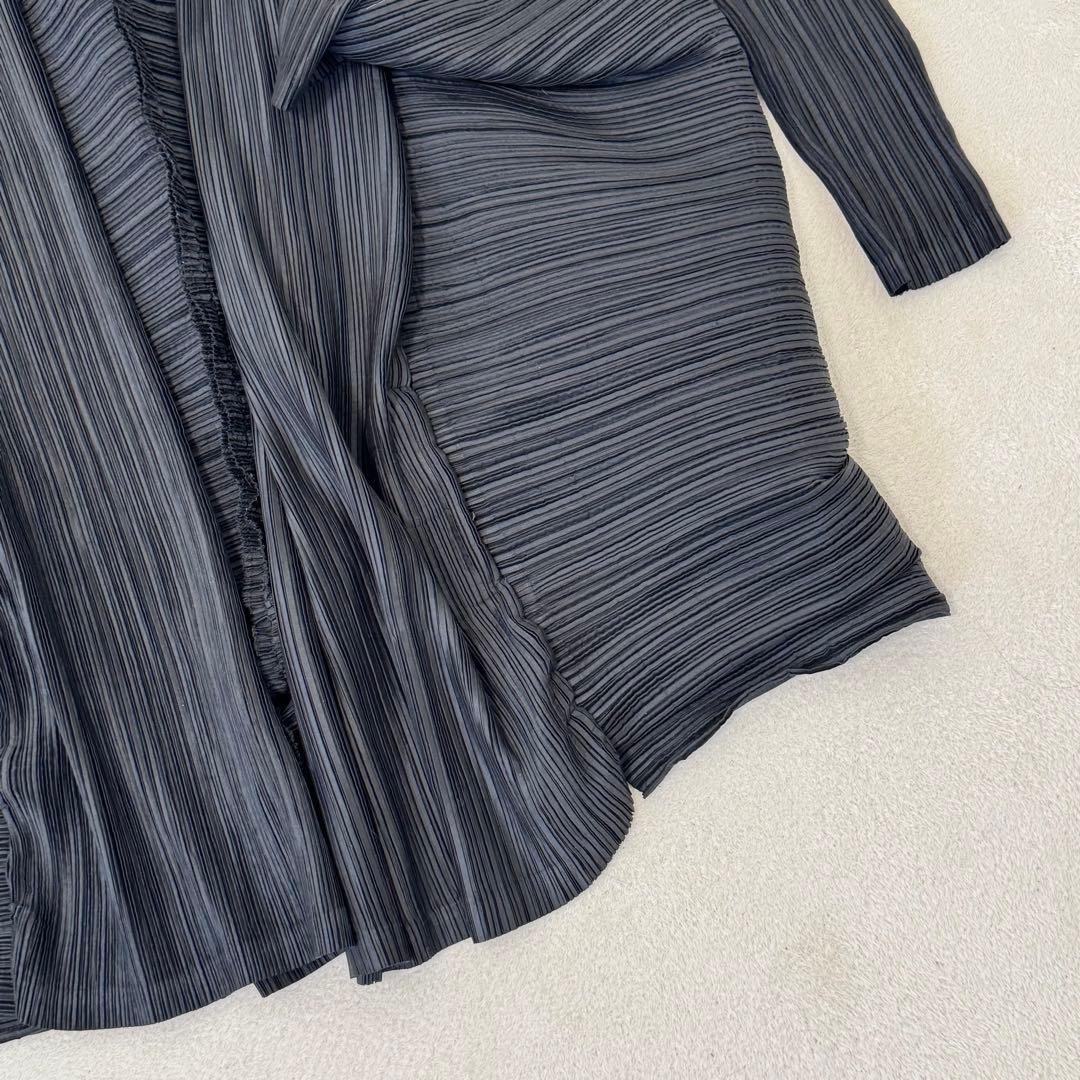 ISSEY MIYAKE 変形　ボレロ　ブラック　プリーツ　長袖　シルク
