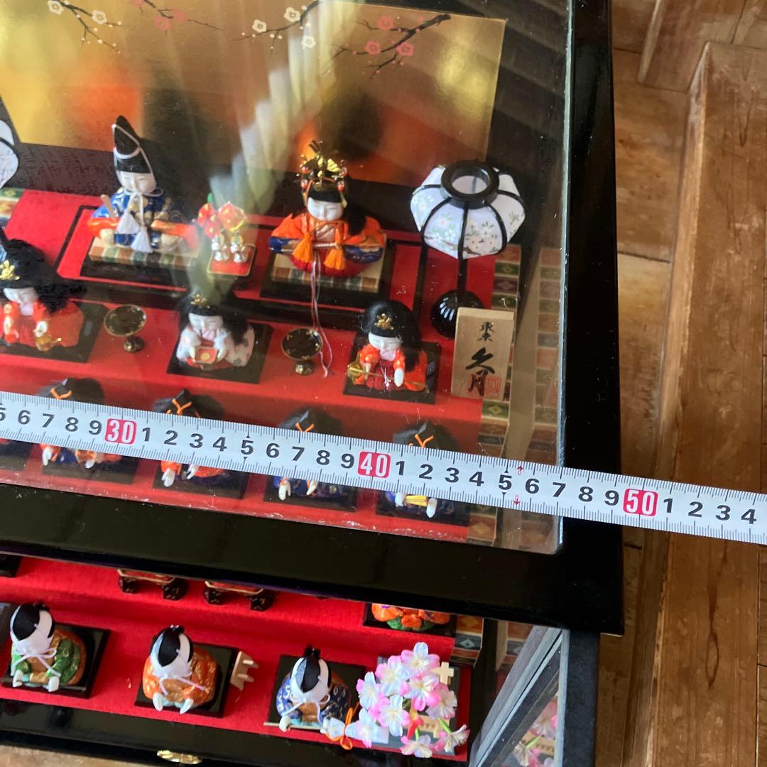 雛人形セット　木目込み　東京久月　木目込　雛人形15体　久月作　希少品