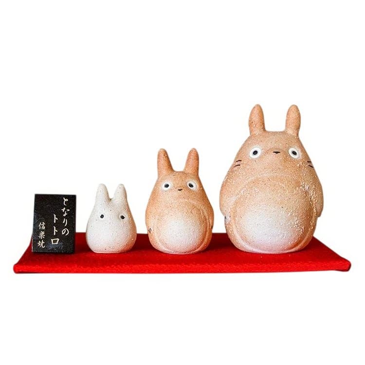 【新品未使用】 ジブリ となりのトトロ 信楽焼 3体セット 大 中 小トトロ