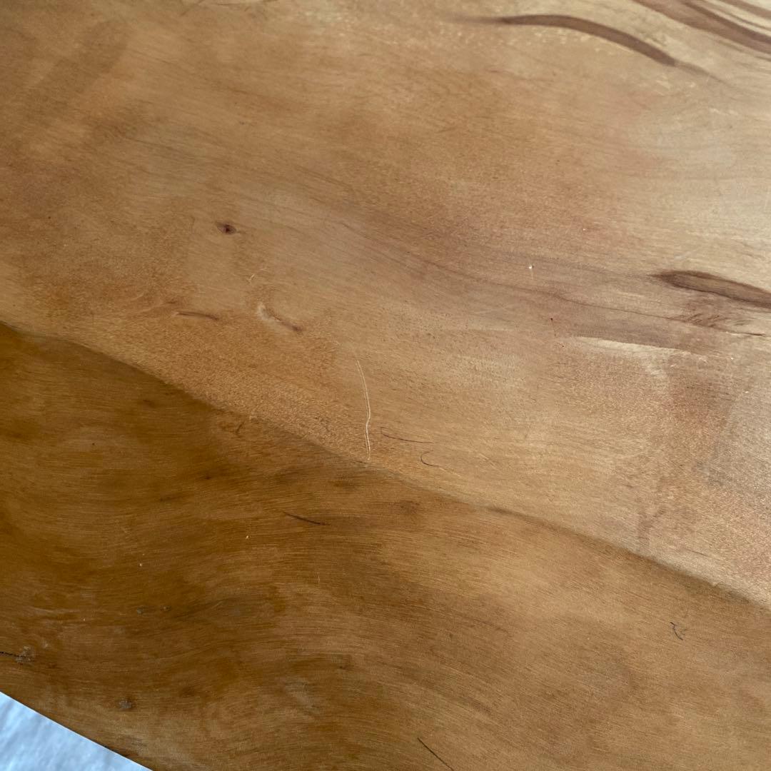 リビングテーブル　一枚板　ミズメザクラ