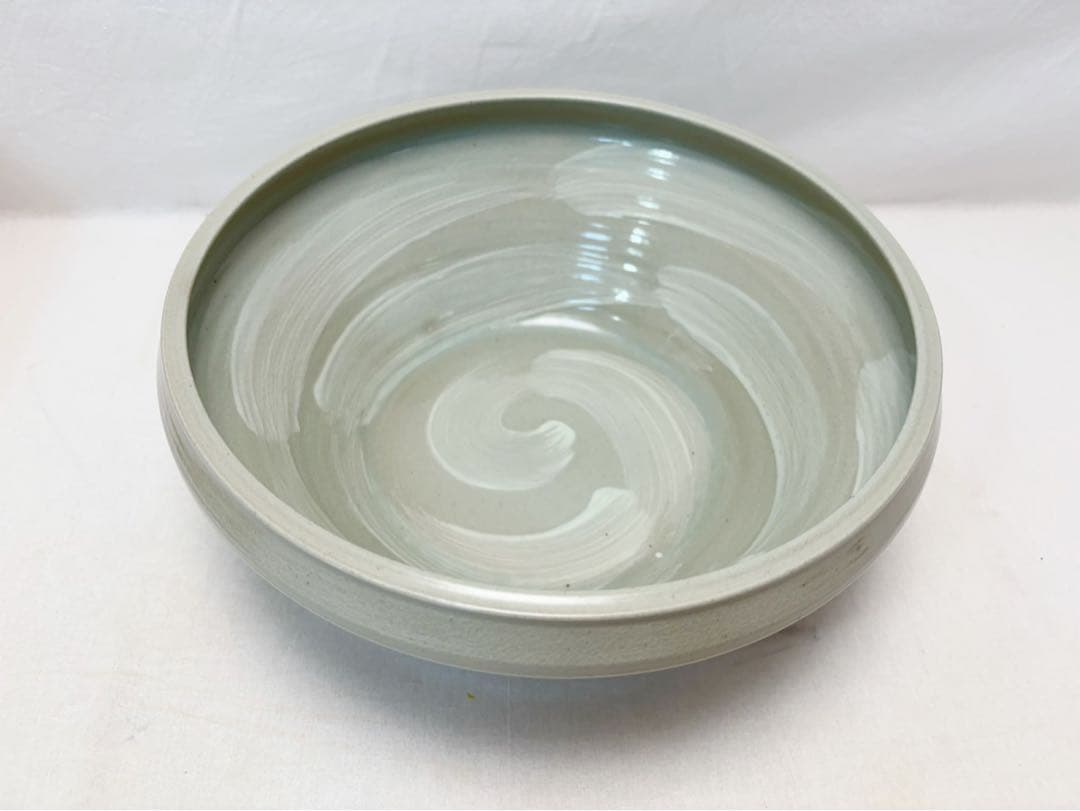 未使用 茶道具 西尾香舟作 刷毛目 平水指 塗り蓋 陶印 水差し 共箱