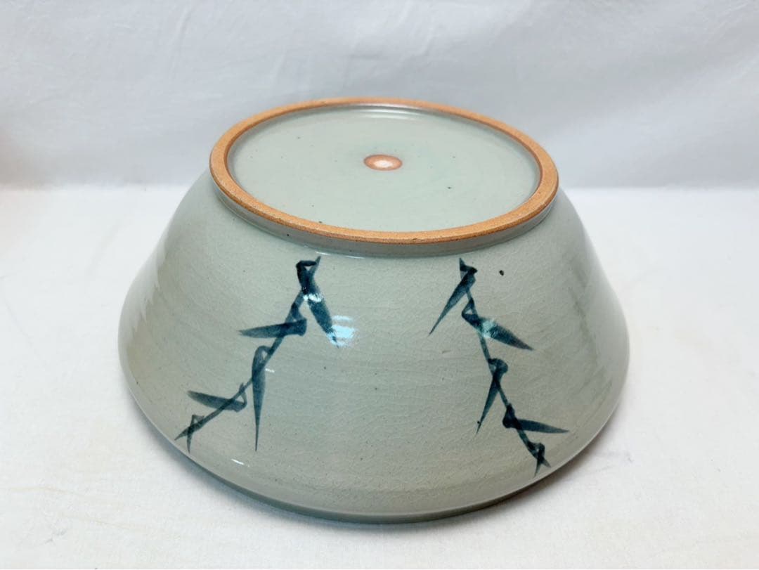 未使用 茶道具 西尾香舟作 刷毛目 平水指 塗り蓋 陶印 水差し 共箱