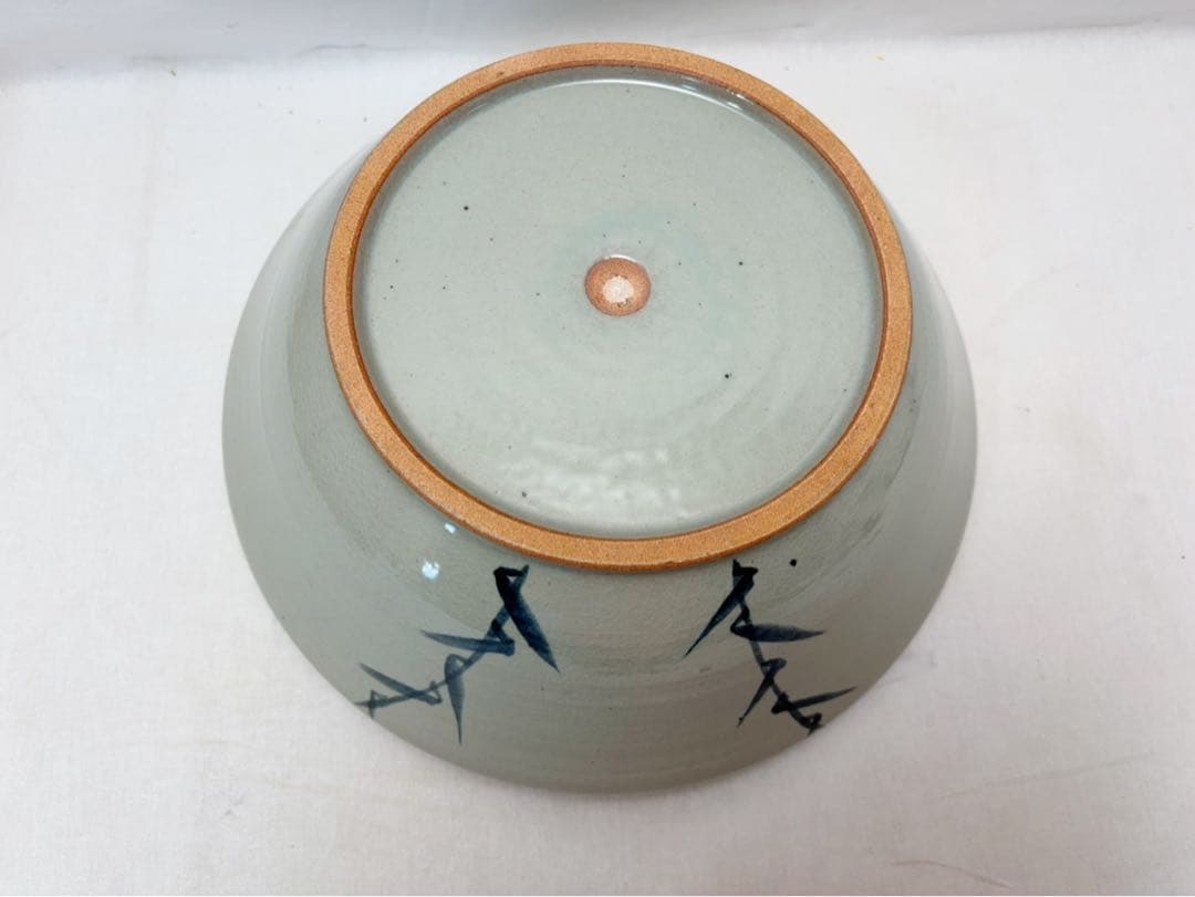 未使用 茶道具 西尾香舟作 刷毛目 平水指 塗り蓋 陶印 水差し 共箱