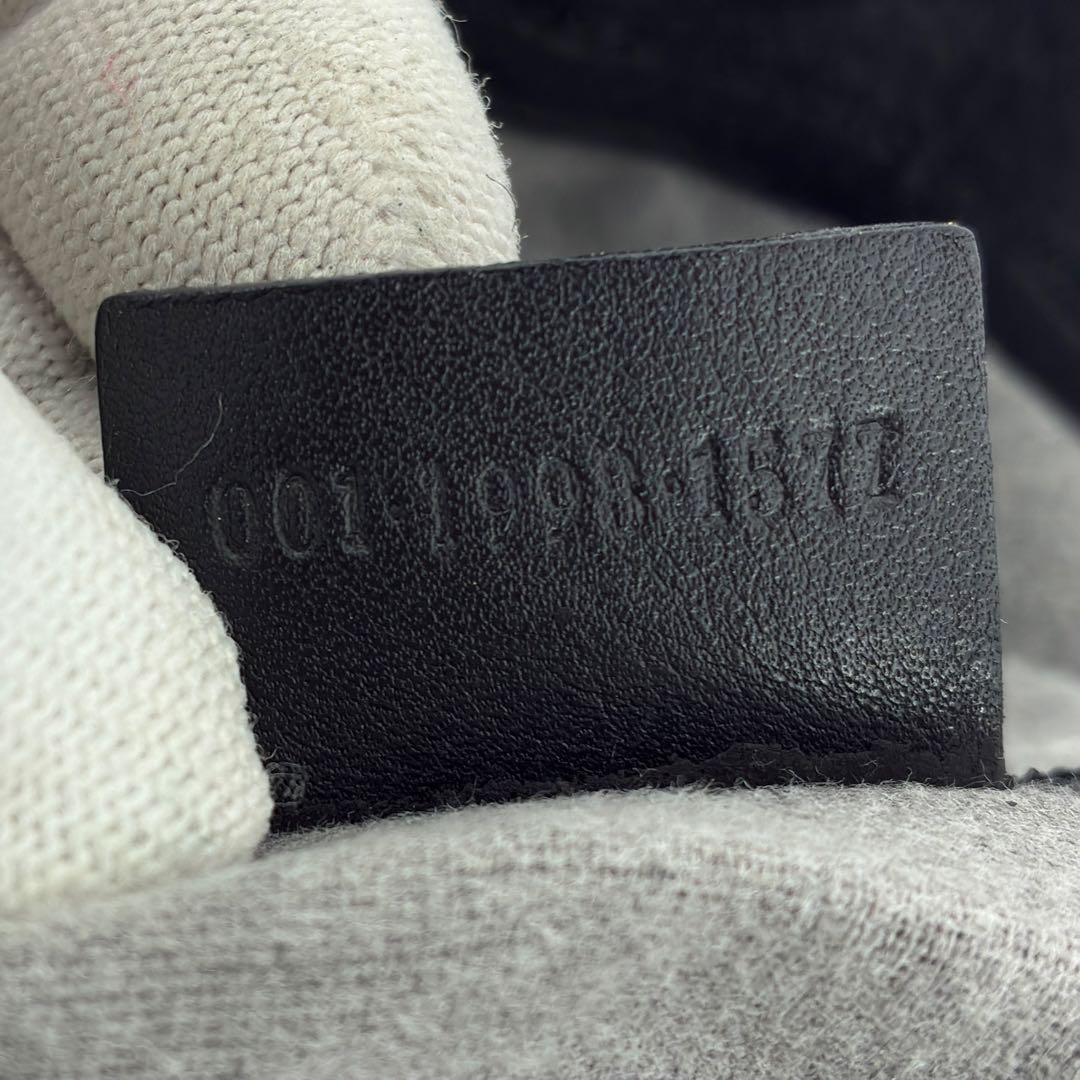 美品　グッチ　ワンショルダー　レザー　ショルダーバッグ　2WAY　ブラック　黒