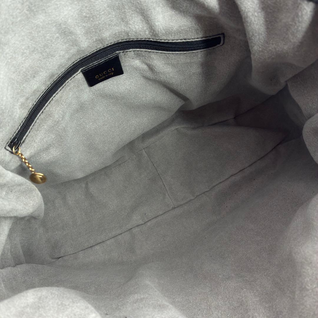 美品　グッチ　ワンショルダー　レザー　ショルダーバッグ　2WAY　ブラック　黒