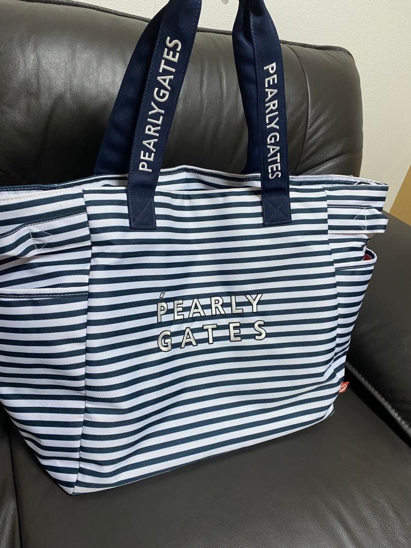 【美品】 パーリーゲイツ ボストンバッグ　ボーダー柄　PEARLY GATES