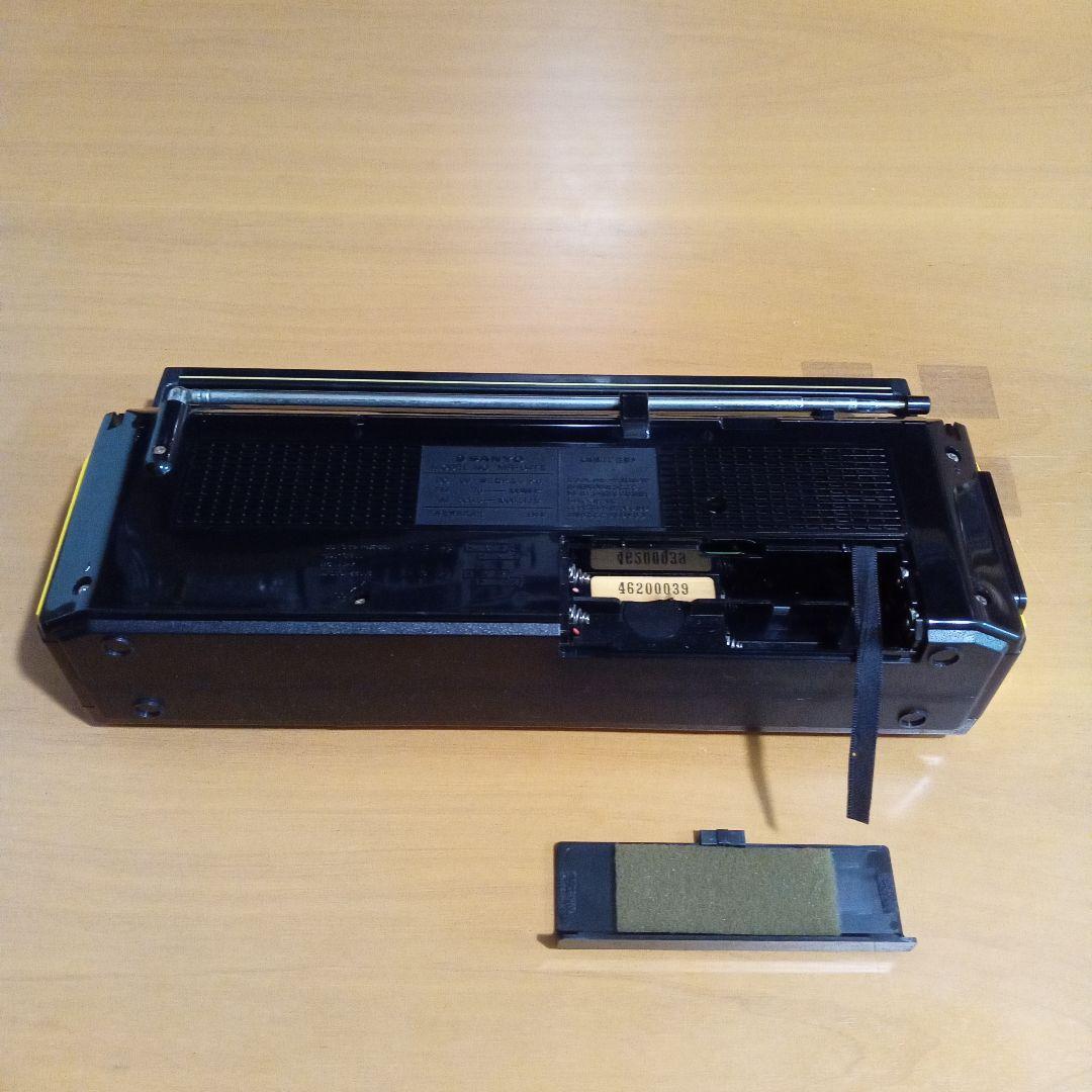 SANYO MR-U4T Ⅱ 昭和レトロ ステレオラジカセ イエロー