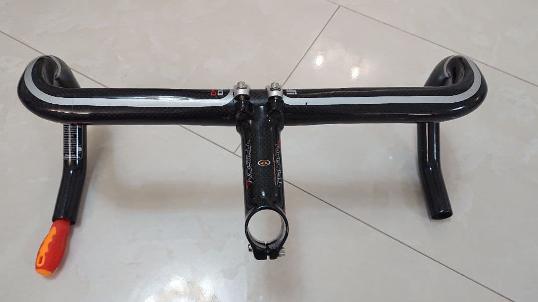 チネリ カーボンハンドル ネオカーボ トリゴン カーボンラップ ステム セット