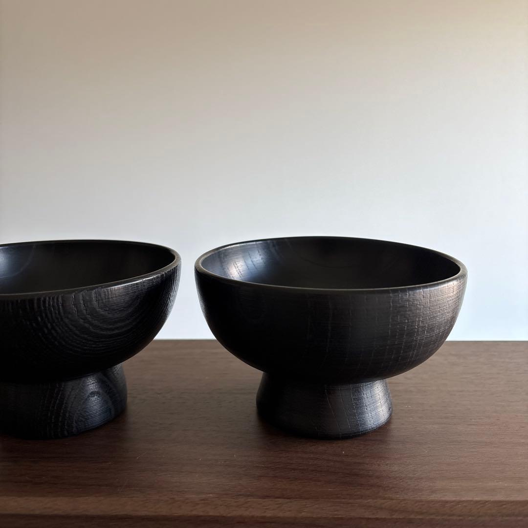 木工作家 豊田豪史さん◻️黒漆汁椀 2点◻️新品未使用