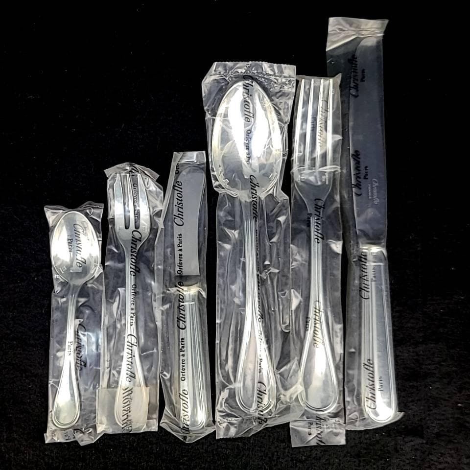 □未使用□ クリストフル　シルバーコーティング　カトラリー　36本　セット