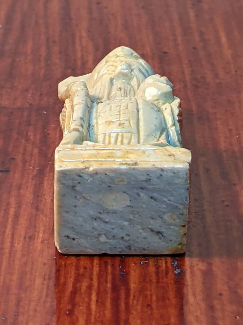 骨董品 石彫刻 仙人 桃？長寿 神様 置物