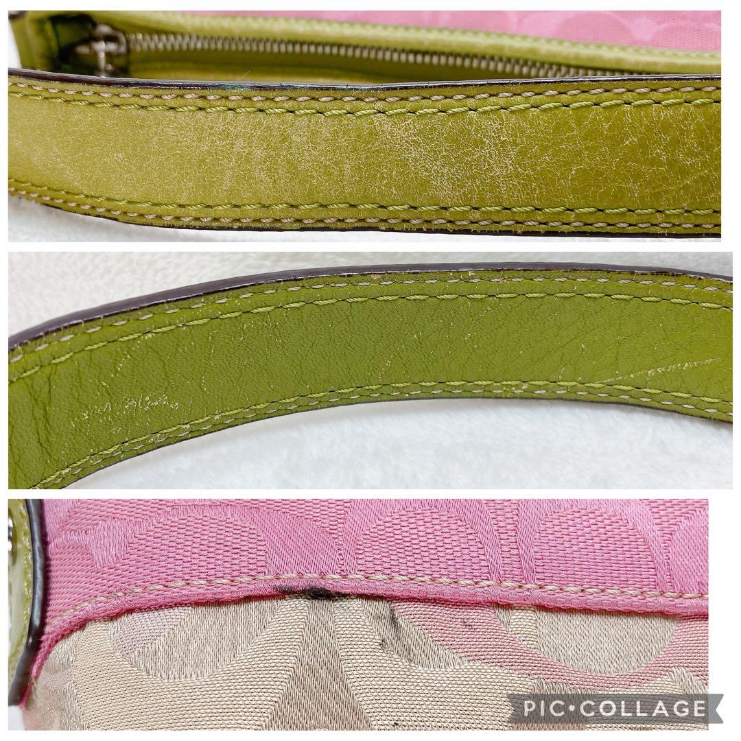 ✨美品✨COACH コーチ ハンドバッグ シグネチャー パッチワーク フラワー