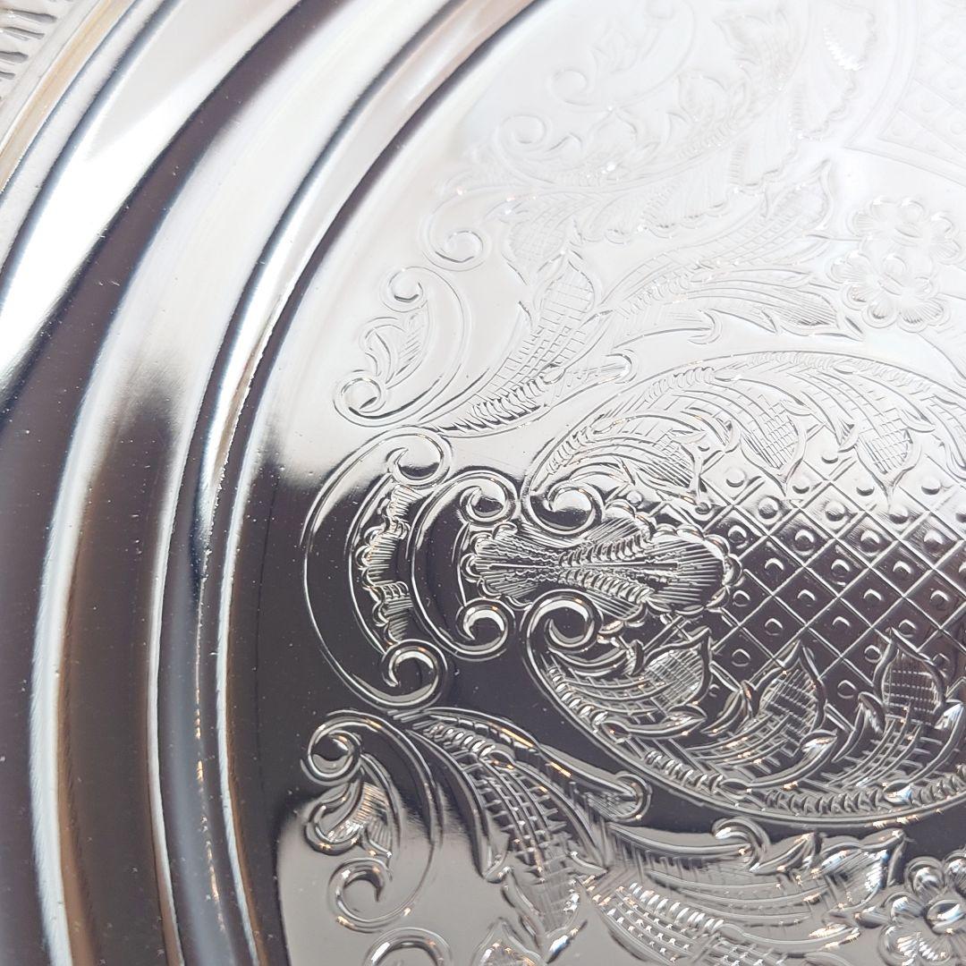 イギリス製　シルバープレート　シルバートレイ