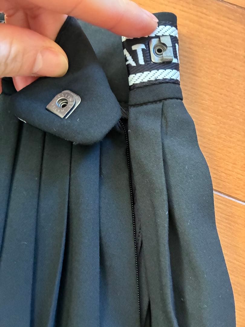 WAAC ブラック プリーツスカート