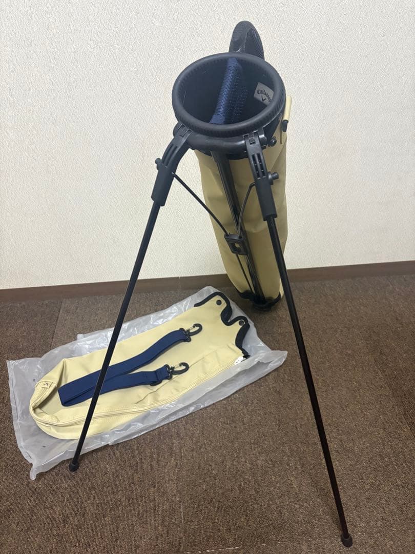 【美品】Callaway キャロウェイ スタンド クラブケース ベージュ